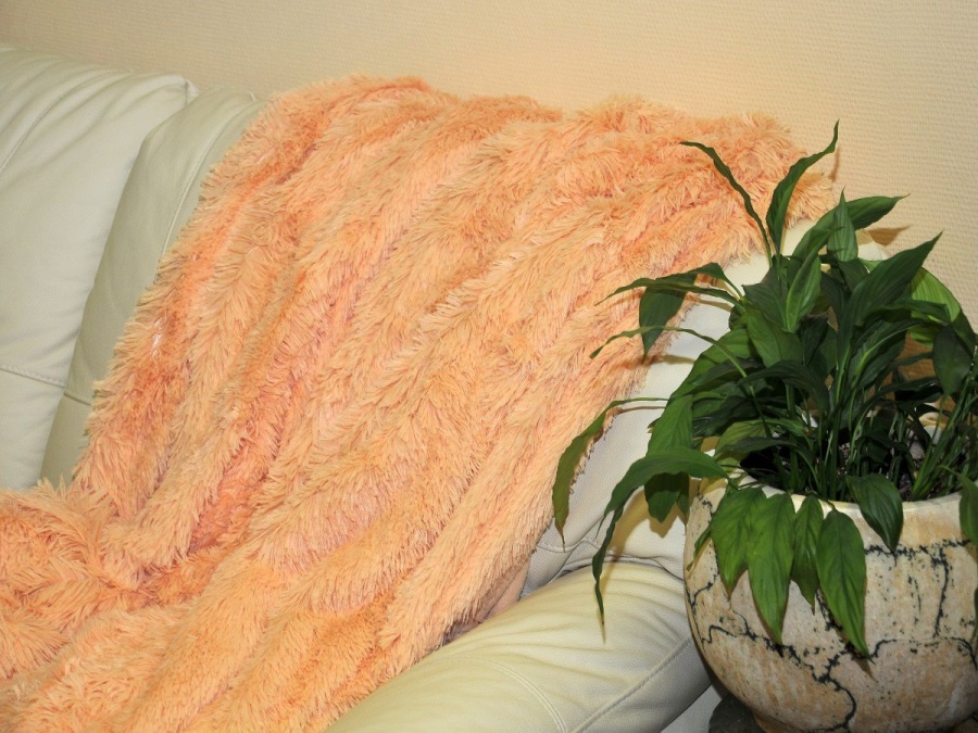 Плед Cleo конфетти мех (Оранжевый) 025-pv