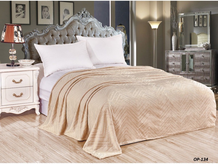 Плед Cleo "ПАРМА зиг-заг" велсофт 134-OP