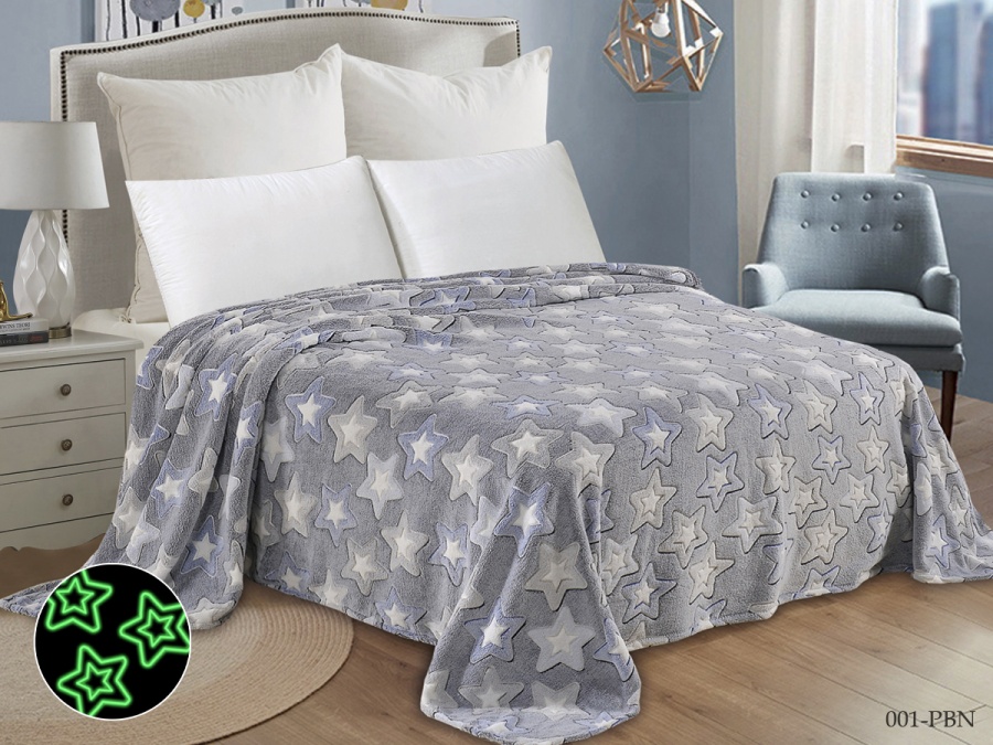 Плед Cleo «Bamboo Neon» велсофт полуторный 150*200 (150/001-PBN, Геометрия, Мультиколор)