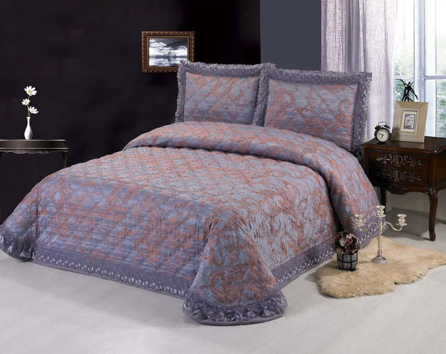 Покрывало жаккард пестротканый 009CLP