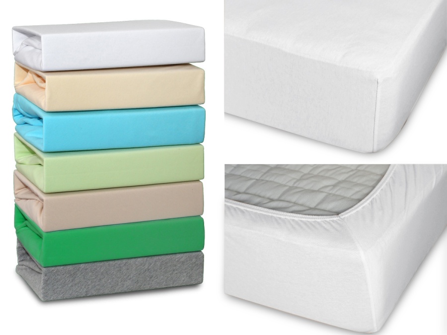 Простыня Cleo трикотажная на резинке 140*200*25 (14/002-TP, Однотонное, Белый)