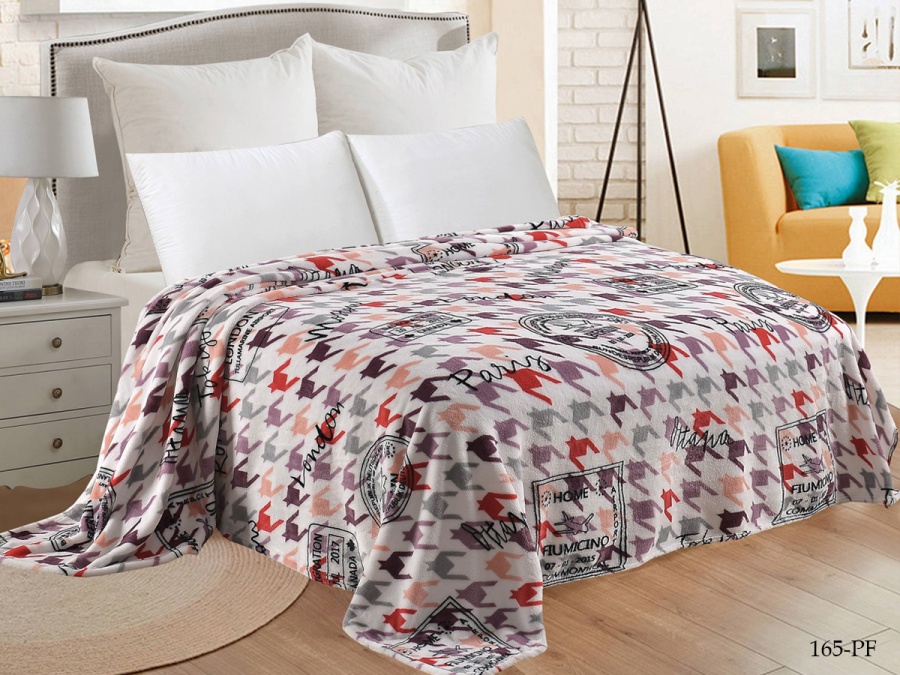 Плед Cleo "California" велсофт евро 200*220 (200/165-pf, Геометрия, Мультиколор)