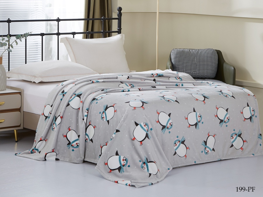 Плед Cleo "California" велсофт полуторный 150*200 (150/199-pf, Оригинальное, Серый) Плед Cleo "California" велсофт полуторный 150*200 (150/199-pf, Оригинальное, Серый)