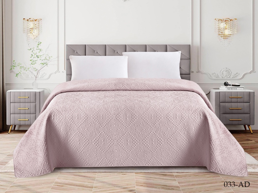 Покрывало Cleo "ANDORA" 220х240 (220/033-AD, Однотонное , Розовый)