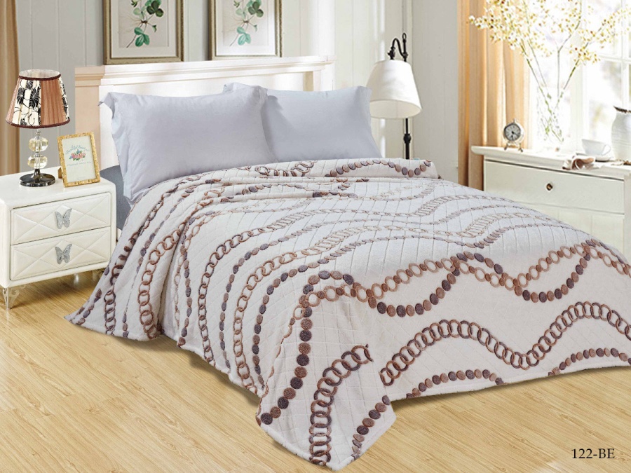 Плед Cleo "БАМБУК" микрофибра 100% 122-be