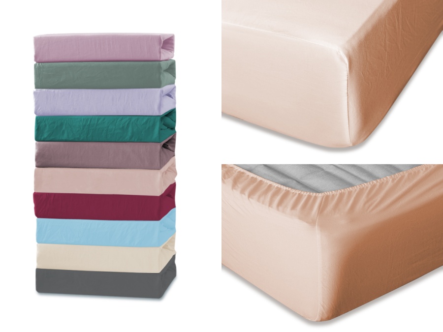 Простыня Cleo микросатин на резинке 043-MS