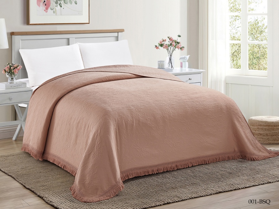 Покрывало Cleo "BOSQUA" 220*240  (220/001-BSQ, Однотонное,Бежевый)