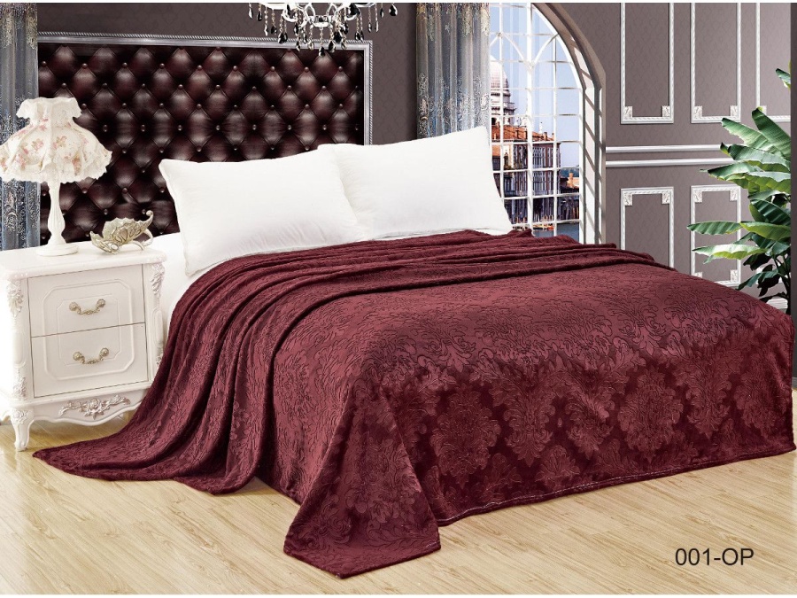 Плед Cleo "ПАРМА" велсофт 001-OP