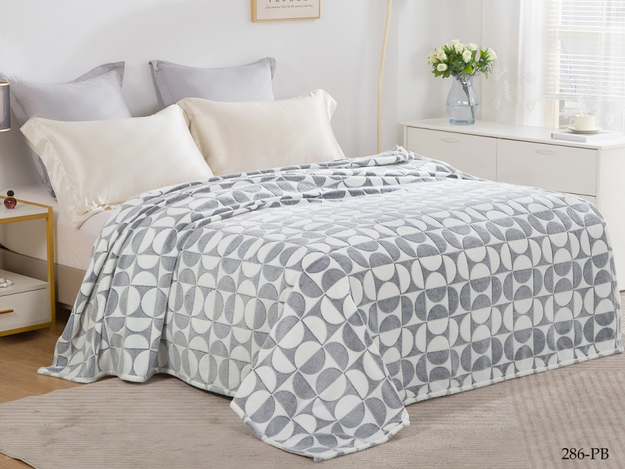 Плед Cleo "Bamboo" полуторный 150*200 микрофибра 100% (150/286-pb, Геометрия, Мультиколор)