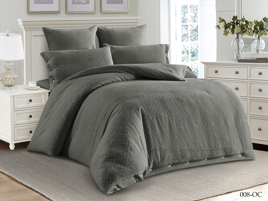 КПБ Cleo "Organic Cotton" дуэт 150*210*2 180*200*25 50*70*2 70*70*2 (41/008-OC, Однотонное, Серый) КПБ Cleo "Organic Cotton" дуэт 150*210*2 180*200*25 50*70*2 70*70*2 (41/008-OC, Однотонное, Серый)