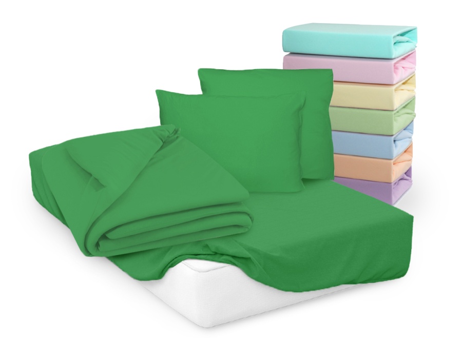 Пододеяльник трикотажный на молнии (зеленый) Пододеяльник трикотажный на молнии (зеленый)