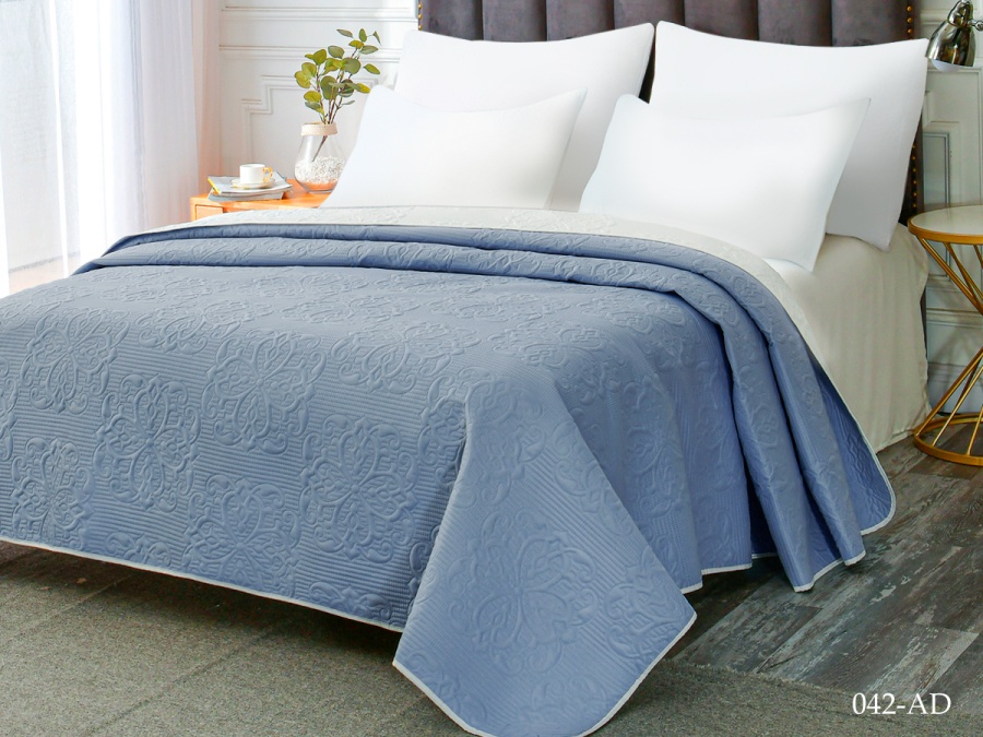 Покрывало Cleo "ANDORA" 230х260 (230/042-AD, Однотонное , Голубой)